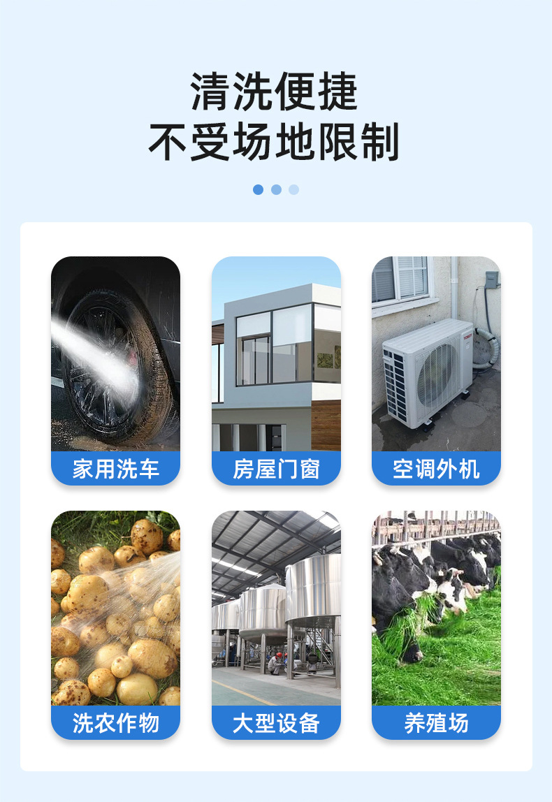 Cross-Border High-Pressure Wireless Car Multi-Function Water Gun, High-Power Cleaning Car Washer, Electric Portable Lithium Battery