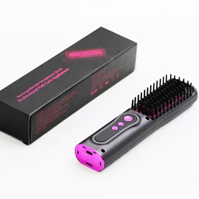 Cross border wireless Straight comb anion Thermoregulation modelling Straight hair stick charge Dual use Mini Hair straightener