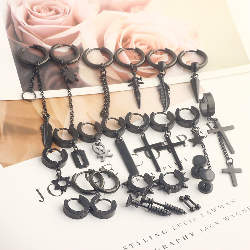 Pointed titanium steel lip stud product view