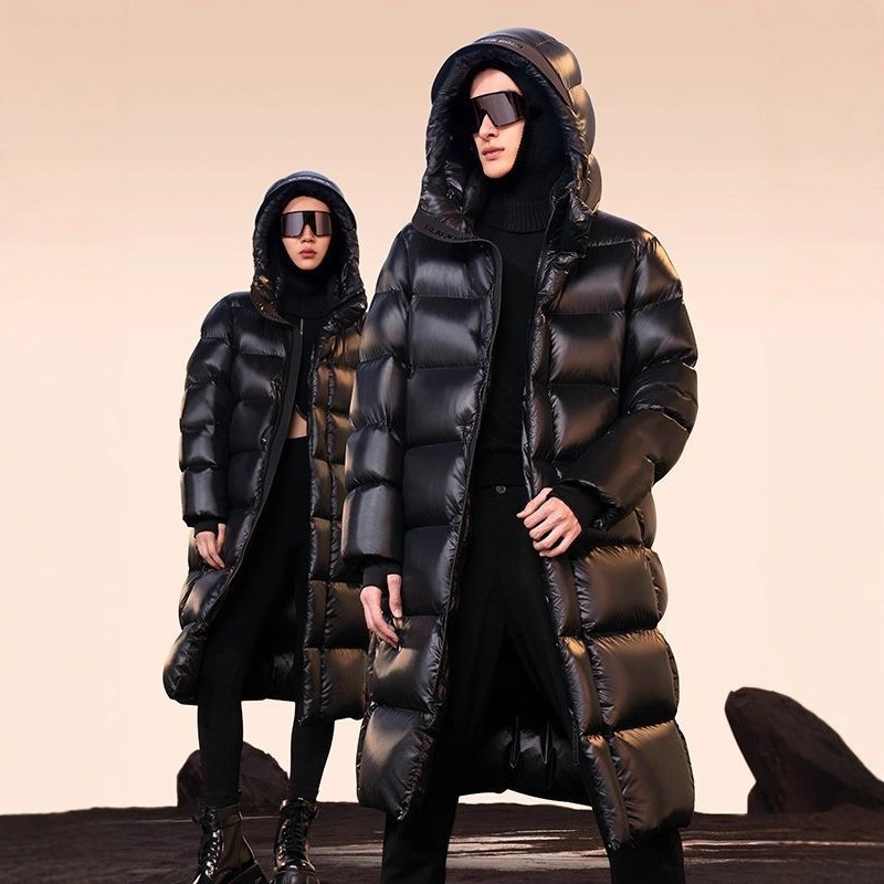 Clearance of Discontinued Sizes: 2025 Winter New Shiny down Jacket for Extreme Cold in the North, Unisex, Over-The-Knee Thickened Coat Clearance of Discontinued Sizes: 2025 Winter New Shiny down Jacket for Extreme Cold in the North, Unisex, Over-The-Knee Thickened Coat