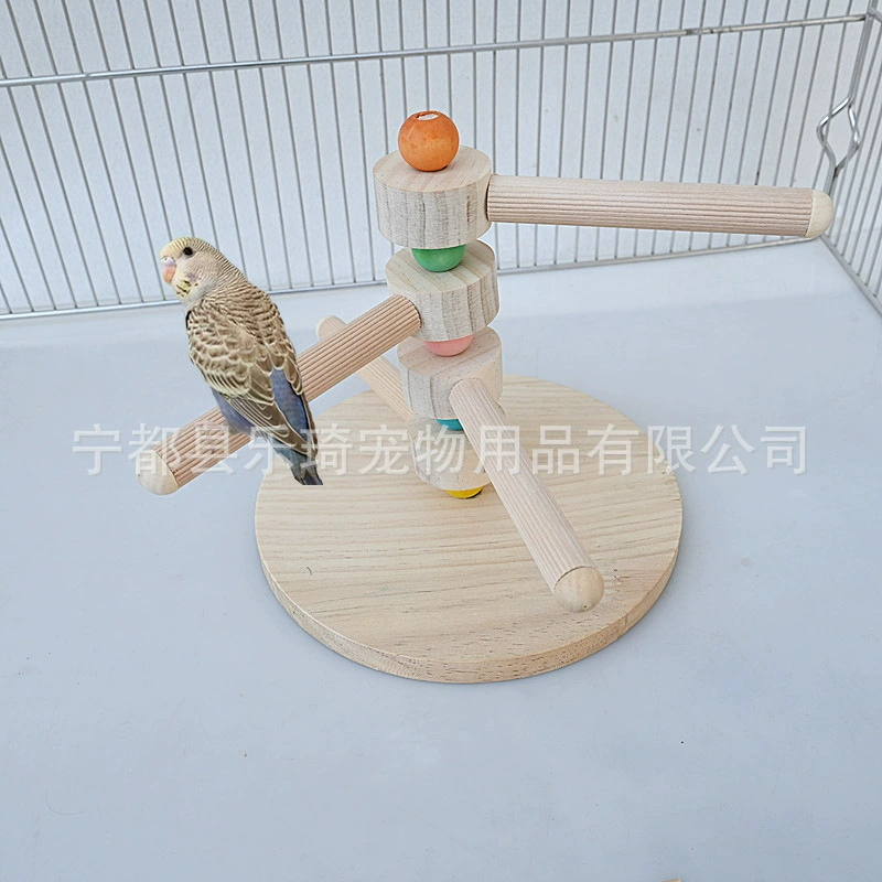 Наутилус Птица Станция Деревянный Многокручочный столб Станция Регулируемый угол