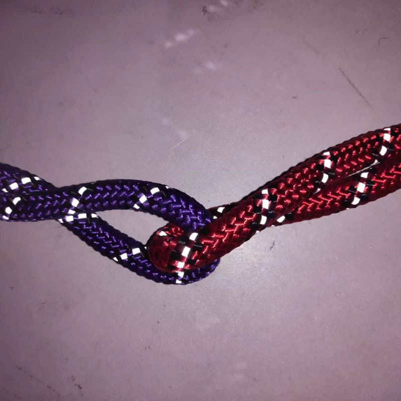 彩色卫衣帽跳点抽绳宠物牵引尼龙织带高亮圆绳织带涤纶反光包芯绳