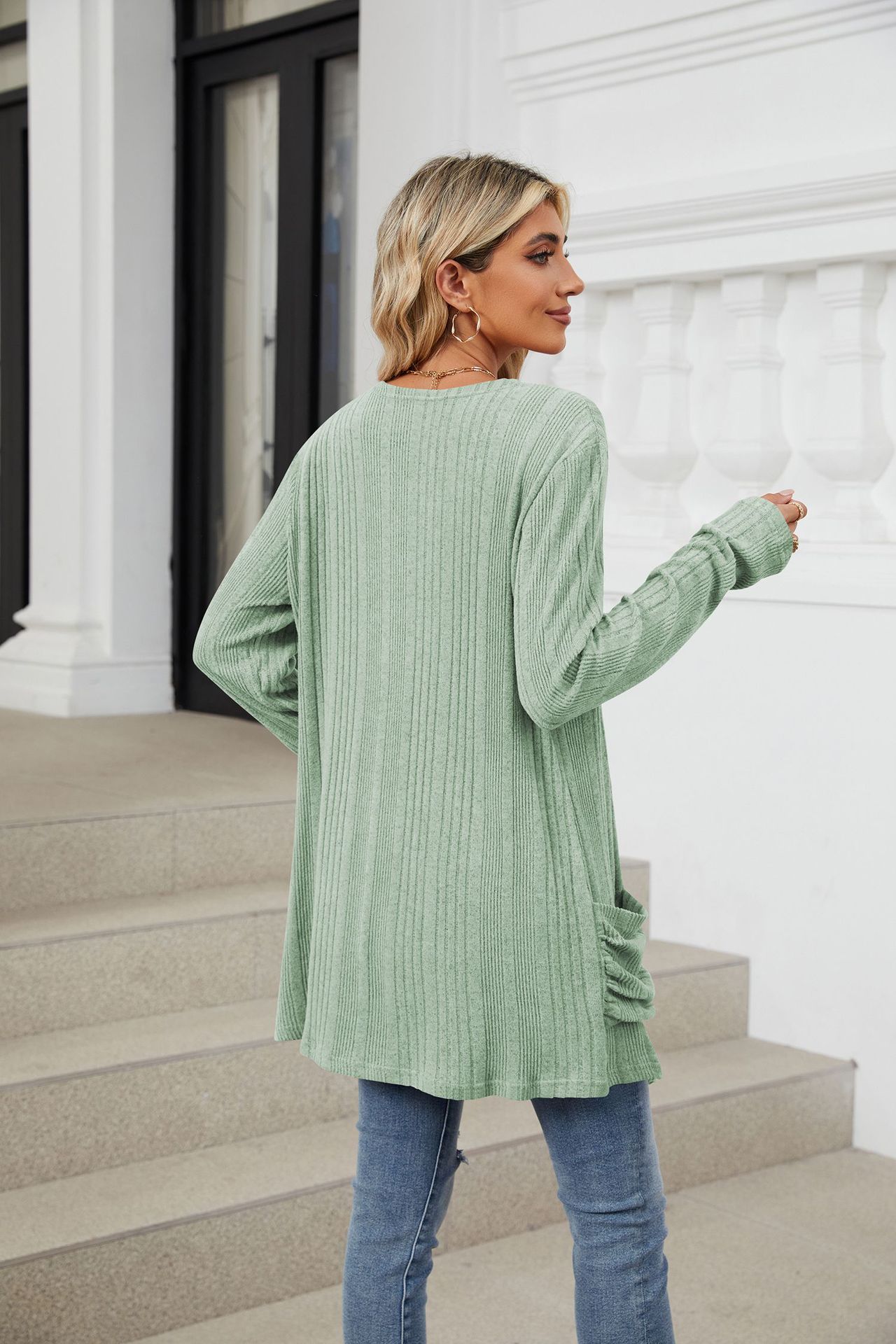 490g Weight Long Sleeve Sleeve Length Placket Placket Type Regular Sleeve Sleeve Type Nylon, Spandex, Polyester Fabric Type Long Top Length Cardigan Tops Type Holiday, Daily Occasion Collarless Neckline Regular Fit Fit Type Solid Color Pattern Winter, Autumn Season Women's Gender Casual, Elegant Style Wholesale Women's Casual Elegant Solid Color Long Sleeve Sweaters & Cardigans 59