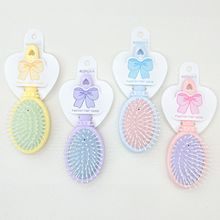 批发新款气垫梳迷你卡通气囊梳美发按摩梳子 便携糖果色吊卡梳子