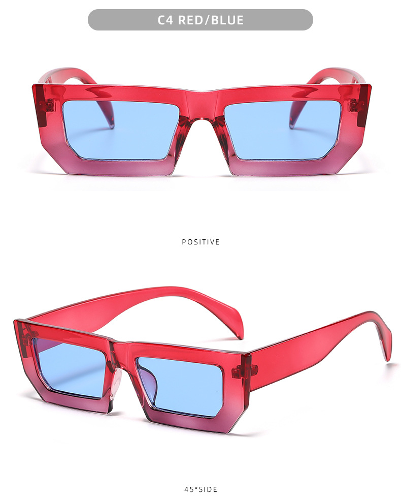 Casual Retro Solid Color Ac Square Full Frame Women's Sunglasses display picture 1