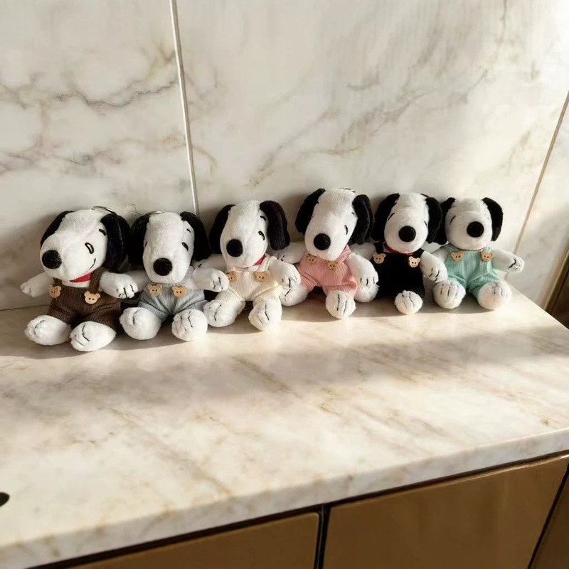 Cute Cartoon Snoopy Plush Doll Pendant, Snoopy Sitting Posture DIY Dress-Up Style Doll Ornament, Cotton Doll