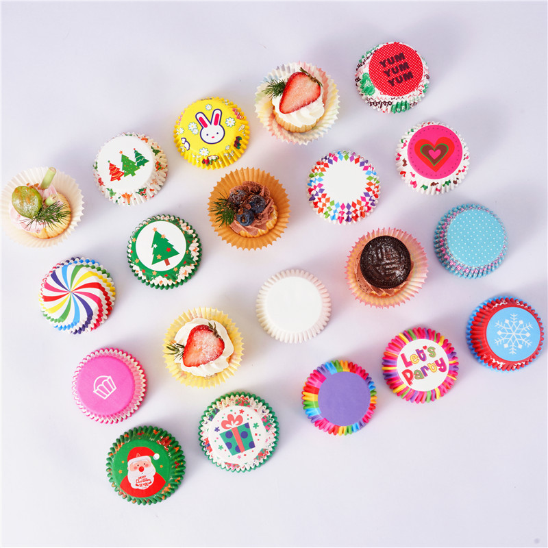 Horno de grado alimenticio al por mayor especial Snow Meiniang pastelitos, resistente a altas temperaturas y a prueba de aceite Ma Fen para hornear cupcakes