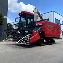 星光1288大棚专用履带收割机微型全喂入脱粒水稻小麦联合收获机