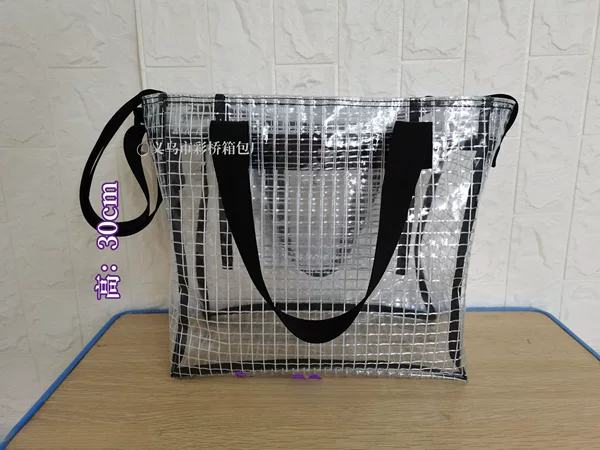 In-Stock 30*30*15 Mesh Eco-Friendly Anti-Static Tool Bag, Cold-Resistant Pvc Tote Bag, Wholesale Beach Bag, Fab Bag