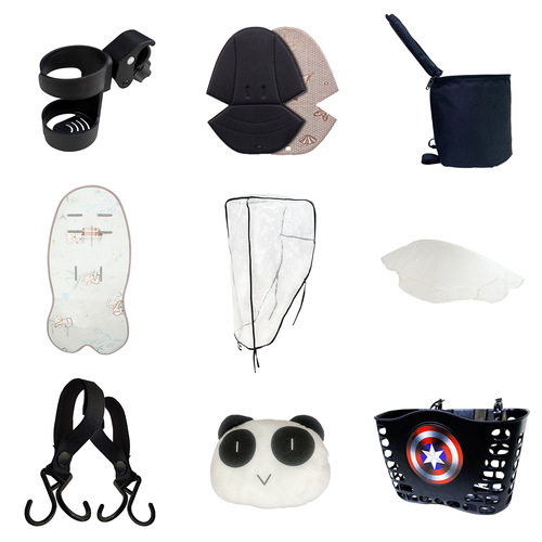 Baby Good V7V9V16 Stroller Accessory Rain Cover Headrest Storage Basket Foot Cover Cushion Cooling Mat Cup Holder Hook