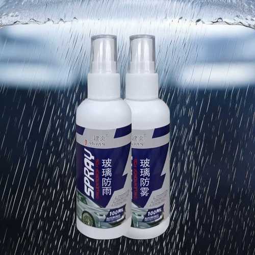 Anti-fogging agent for automobile glass, rear-view mirror rain-proof agent, rain-proof film, front glass water repellent, reversing mirror rain-proof agent