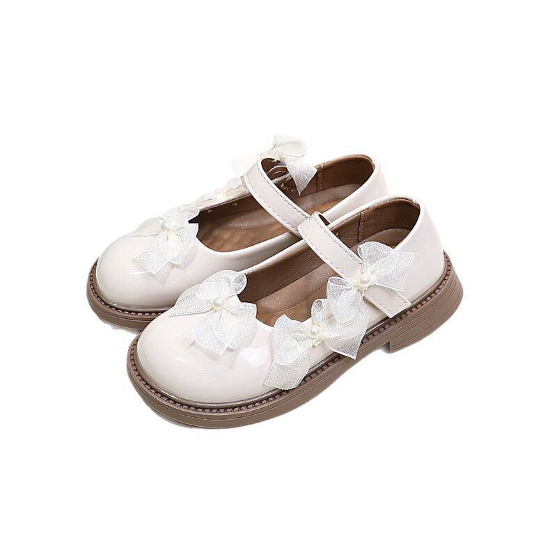 2025 春と秋の新製品サイズ 28-33 女の子の靴革靴プリンセスシューズ蝶結びパフォーマンスシューズ 3188|undefined