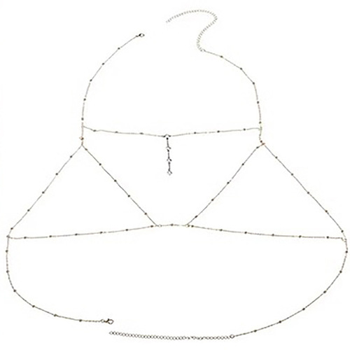 Chest chain, body chain, pure desire necklace, sexy chest chain, Internet celebrity jewelry, high-end chain, hot girl camisole accessories