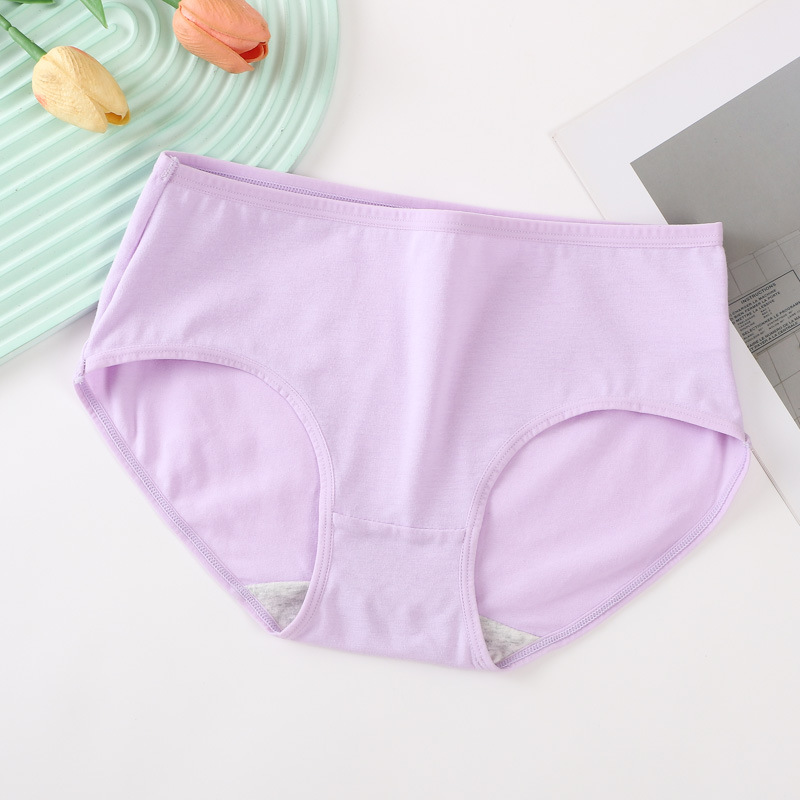 Ladies waist plus size comfortable cotton underwear belly hip breathable cotton crotch briefs panties women wholesale