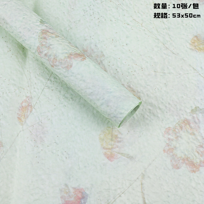 Relieve estereoscópio pétalos Dongba papel impermeable relieve papel kraft pliegue mano papel frotado artesanal DIY embalaje image 9