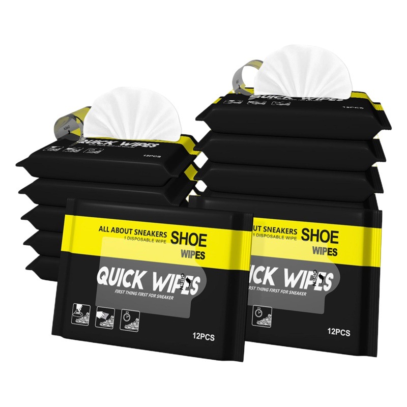 Shake Tone Disposable White Shoes Shoe Wipe Cleaning Decontamination Shoe Wipe Wipe sneaker Cleaning Agent No-Wash