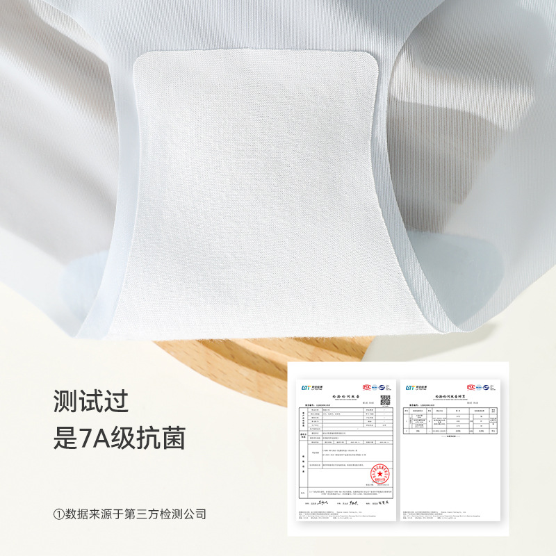 Ropa interior de seda de hielo para mujer pantalones cortos triangulares finos de verano cabeza algodón puro antibacteriano transpirable entrepierna bragas sin costuras para niña de cintura media