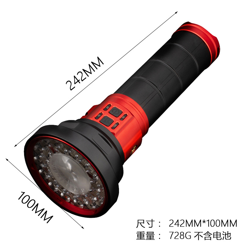Transfronterizos de alta potencia antorcha de tiro remoto telescópica zoom ventana antorcha táctica antorcha de tiro remoto luz brillante al aire libre