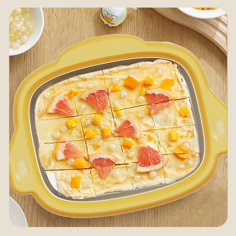 Новый домашний домашний жареный лед 304 из нержавеющей стали жареный лед блюдо многоцелевой жареный йогурт жареное мороженое