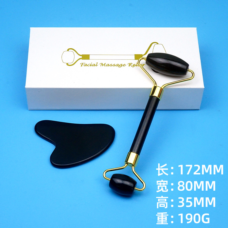 Fábrica al por mayor salón de belleza cuerpo entero espalda raspado masaje cara ojo Jade rodillo raspado tablero combinación traje