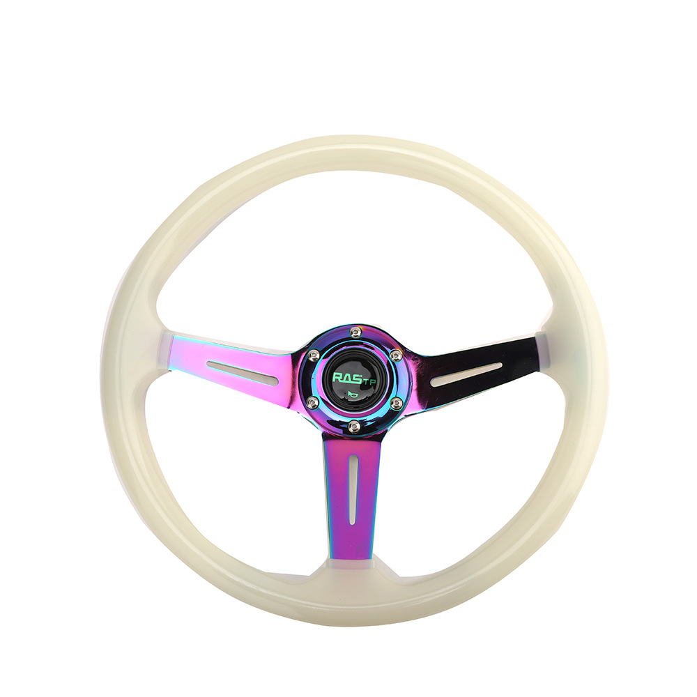 Car Modified Acrylic Luminous Steering Wheel14-inch350mm Racing Competition Steering Wheel