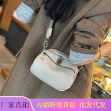 真皮女包复古潮流高级感小圆包2026新款热销女包小包包女士斜挎包