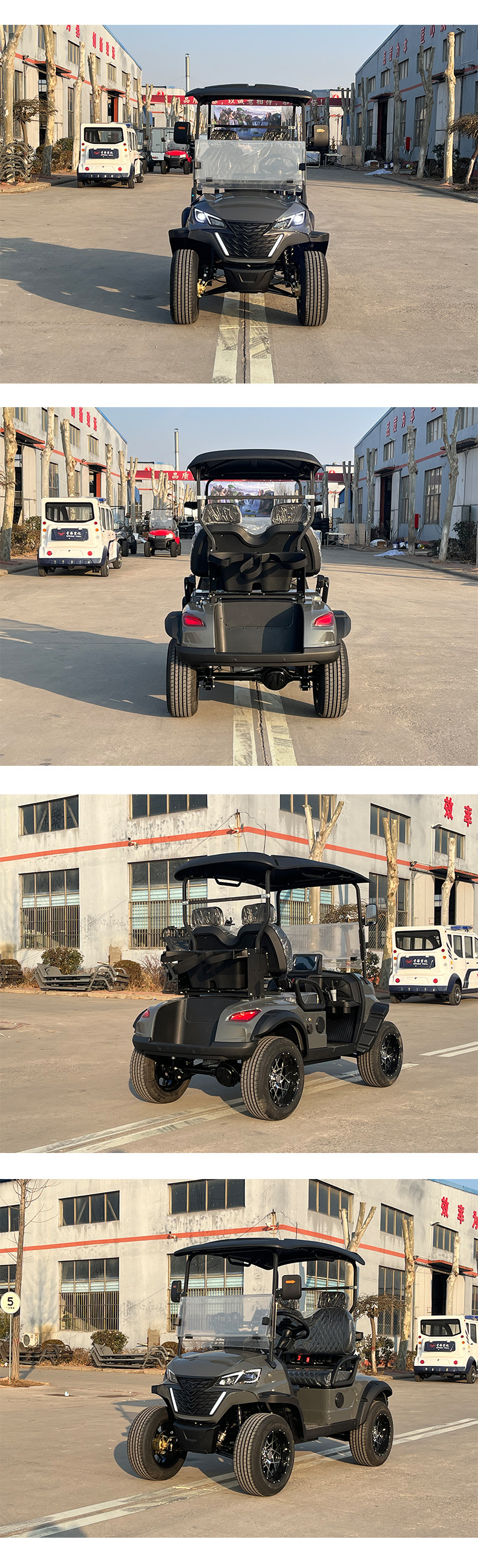 Golf Cart, Electric Sightseeing Car, 2-Seater Tourist Car, Factory Electric Patrol Car, Shuttle Bus