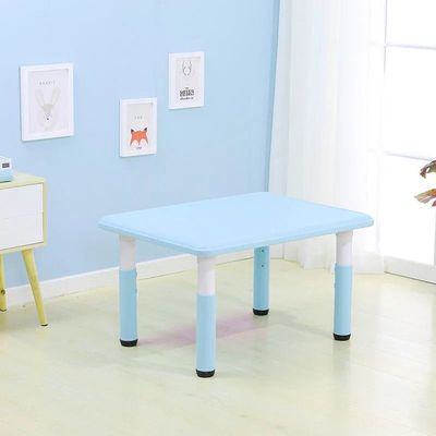 kindergarten Tables and chairs Liftable children rectangle study Table chair suit baby Plastic Toys Game table