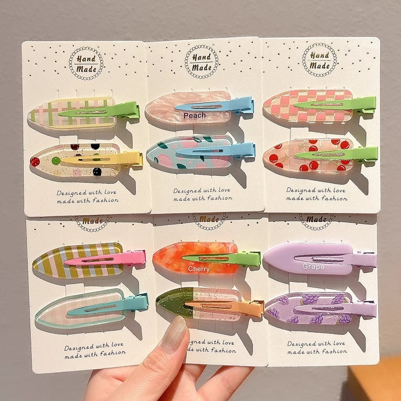 一字夹子刘海侧边发夹头饰女2024新款前额发卡碎发边夹无痕鸭嘴夹