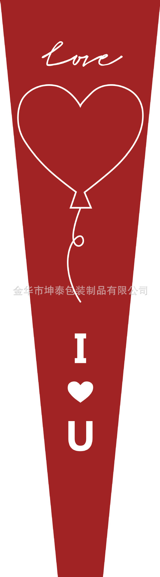 Bolsa de embalaje simple de una sola flor transparente ramo de rosas bolsa de triángulo bolsa individual bolsa de múltiples ramas material de tienda de flores florales