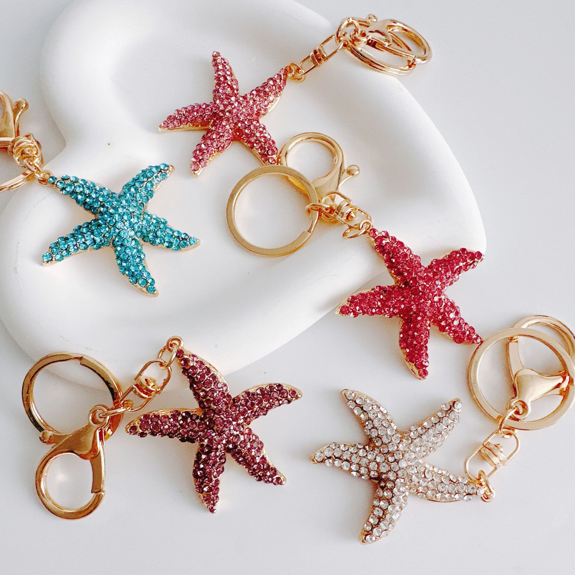 Keychain Classification Beach Starfish Alloy Women's Keychain