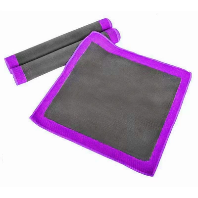 cloth, car wash volcanic mud | Car wax - striped-purple-sandpaper-cloth