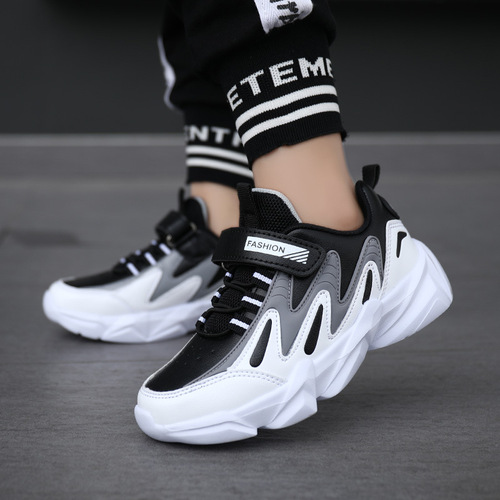 Children's Shoes for Cross-border 2024 New Spring and Autumn Season Boys' and Girls' Shoes, Medium and Large Kids Korean Version Sports Shoes Wholesale