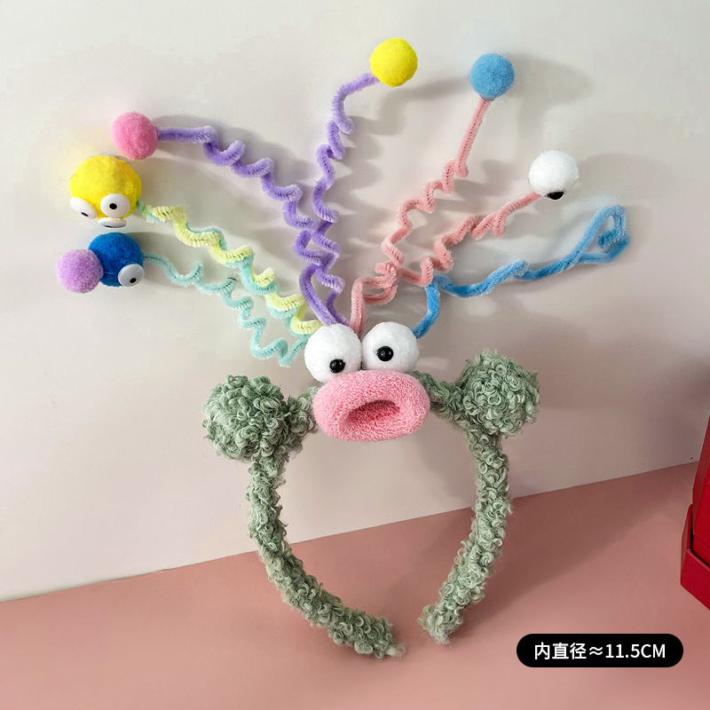 扭扭棒绿色发箍