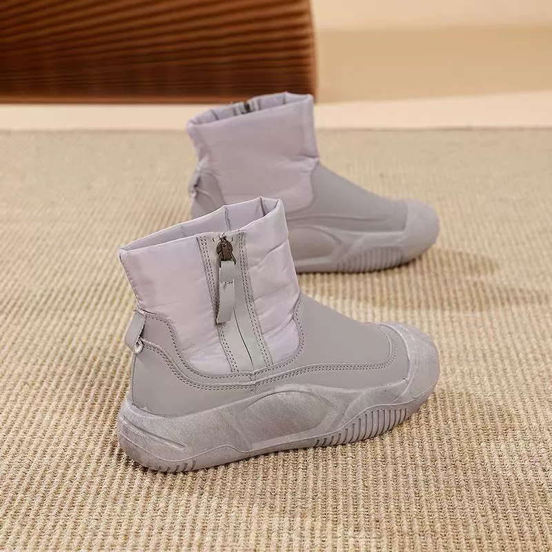 Зимние флисовые ботинки Martens, ботинки на платформе ankle, западный стиль, размеры 35–40