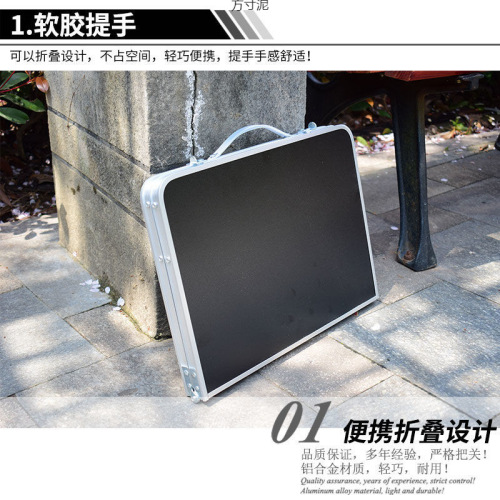 Outdoor foldable table, ultra-light and portable, exquisite small table, aluminum alloy camping table, travel laptop desk