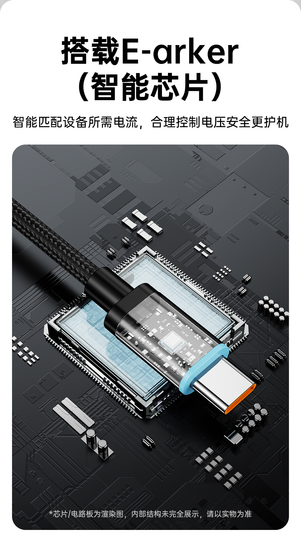 240W USB-C to USB-C Fast Charging Cable, 15cm Braided Short Portable Cord with Magnetic Storage, PD Compatible