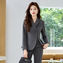 职业西装套装女春秋新款正装珠宝店美容院工作服酒店前台工装西服