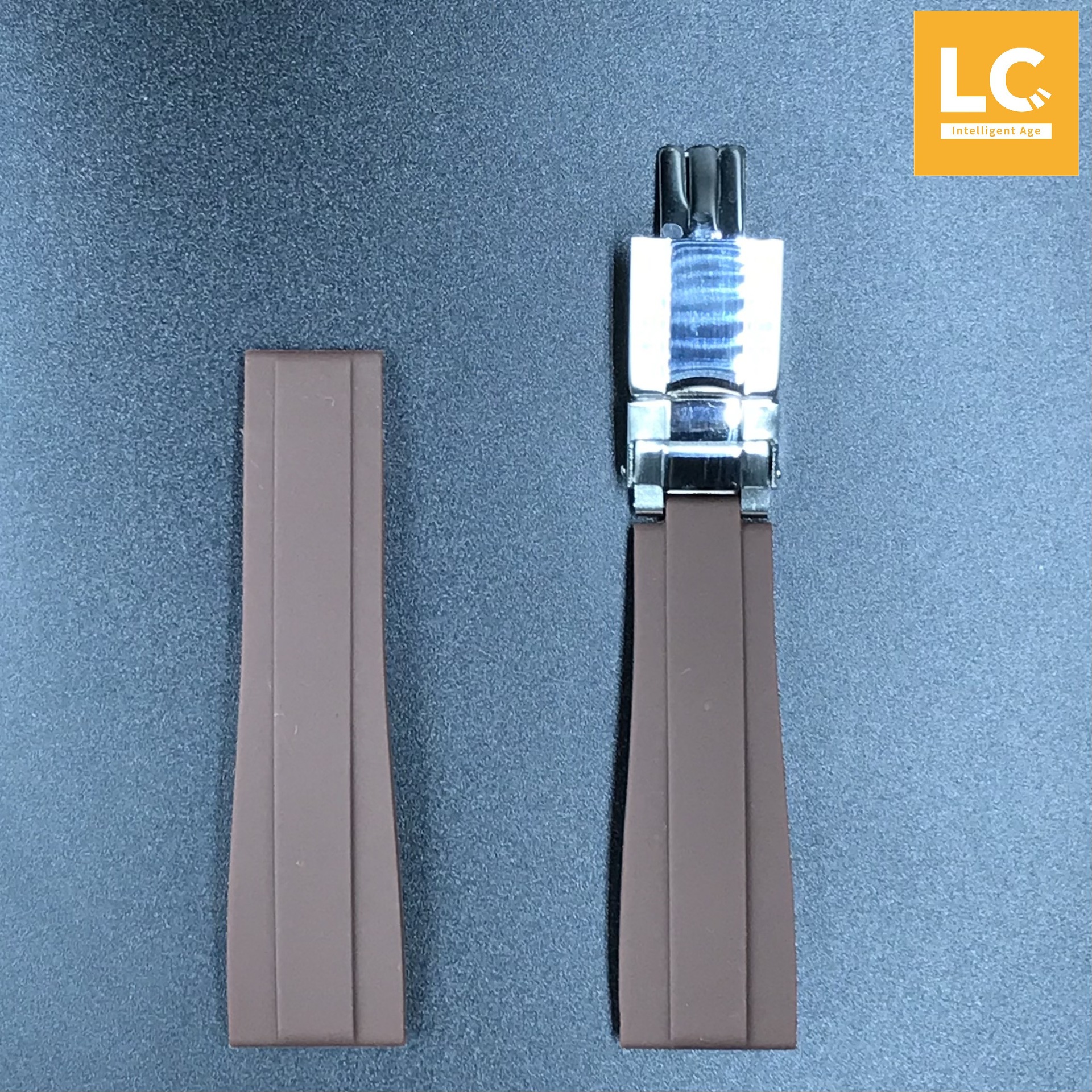 Sustituto adecuado para RLEX ditona Explorer negro y verde agua Ghost Yacht 20mm correa de goma impermeable amortiguador reloj