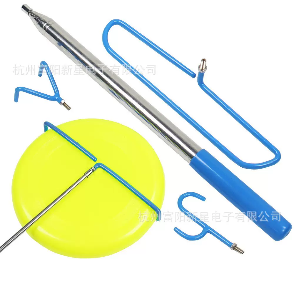 工厂批发跨境伸缩捡拾器飞盘高尔夫抓取器4.8米优质不锈钢伸缩杆