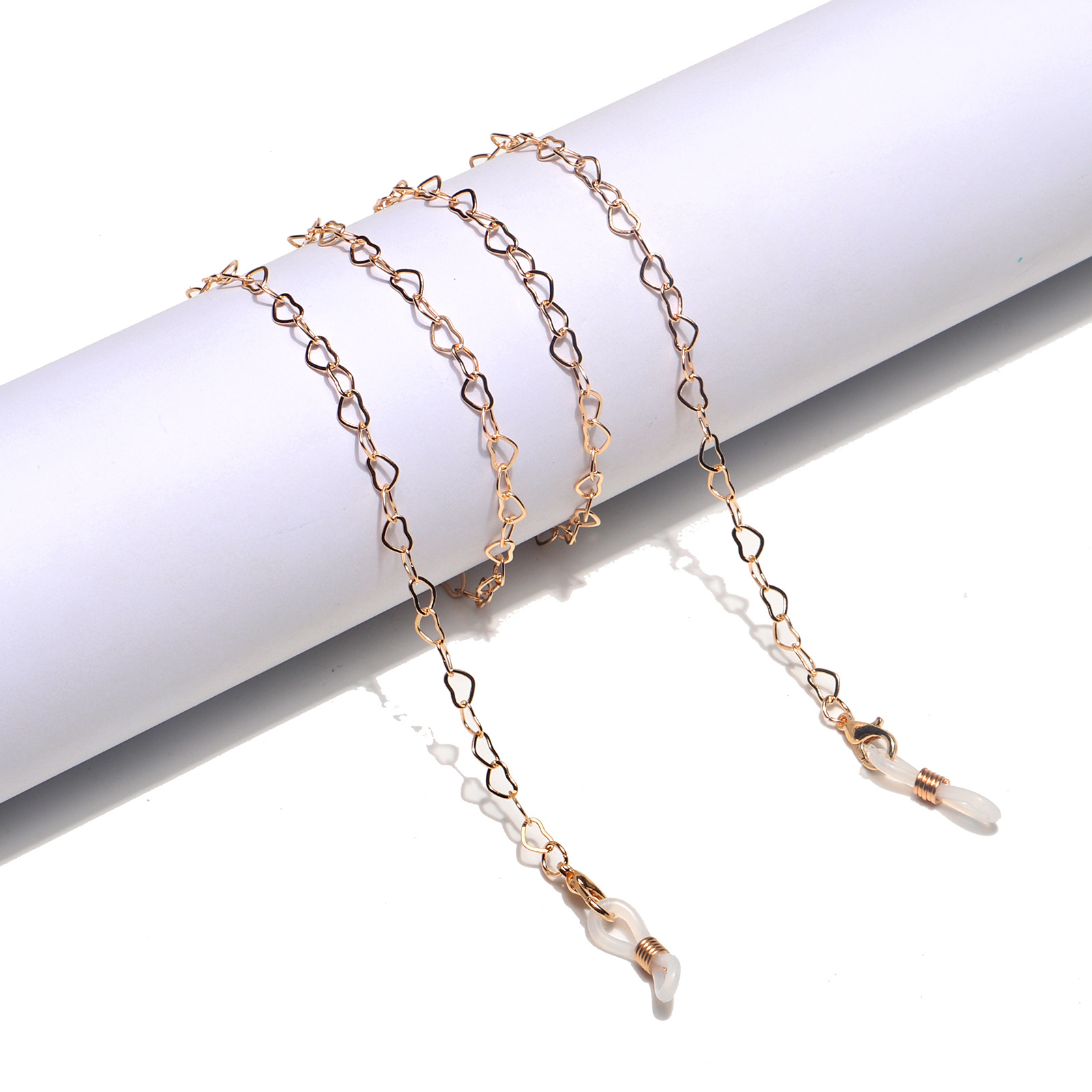 15g Weight Simple Peach Heart Color-preserving Glasses Chain