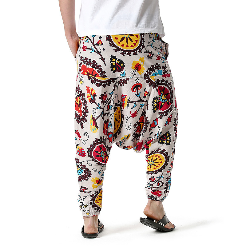 men's and women's foreign trade Harun yoga pants loose bohemian pants hanging pants moth pants 4