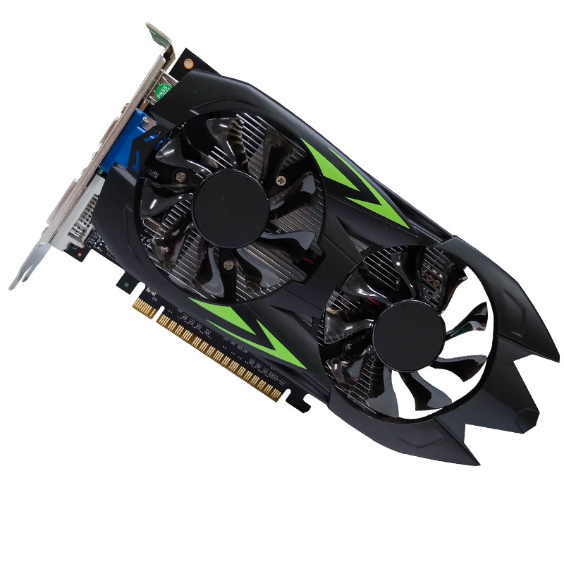 Видеокарта GTX1050Ti, 4 ГБ GDDR5, двухвентиляторная PCIe, низкопрофильная 22,5 см