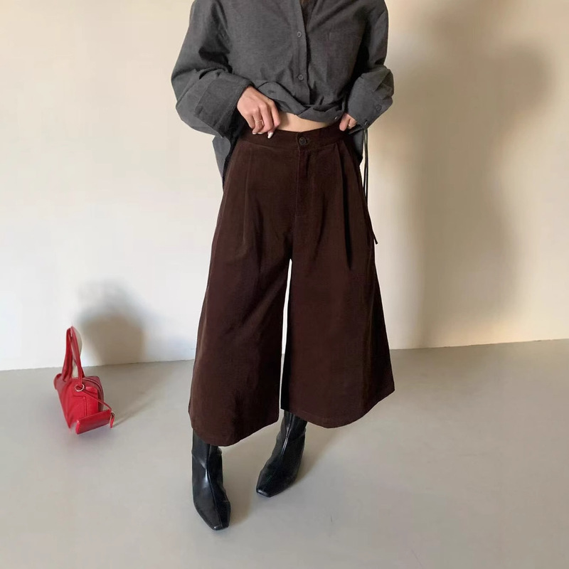 Liny 8分灯芯绒裤|undefined