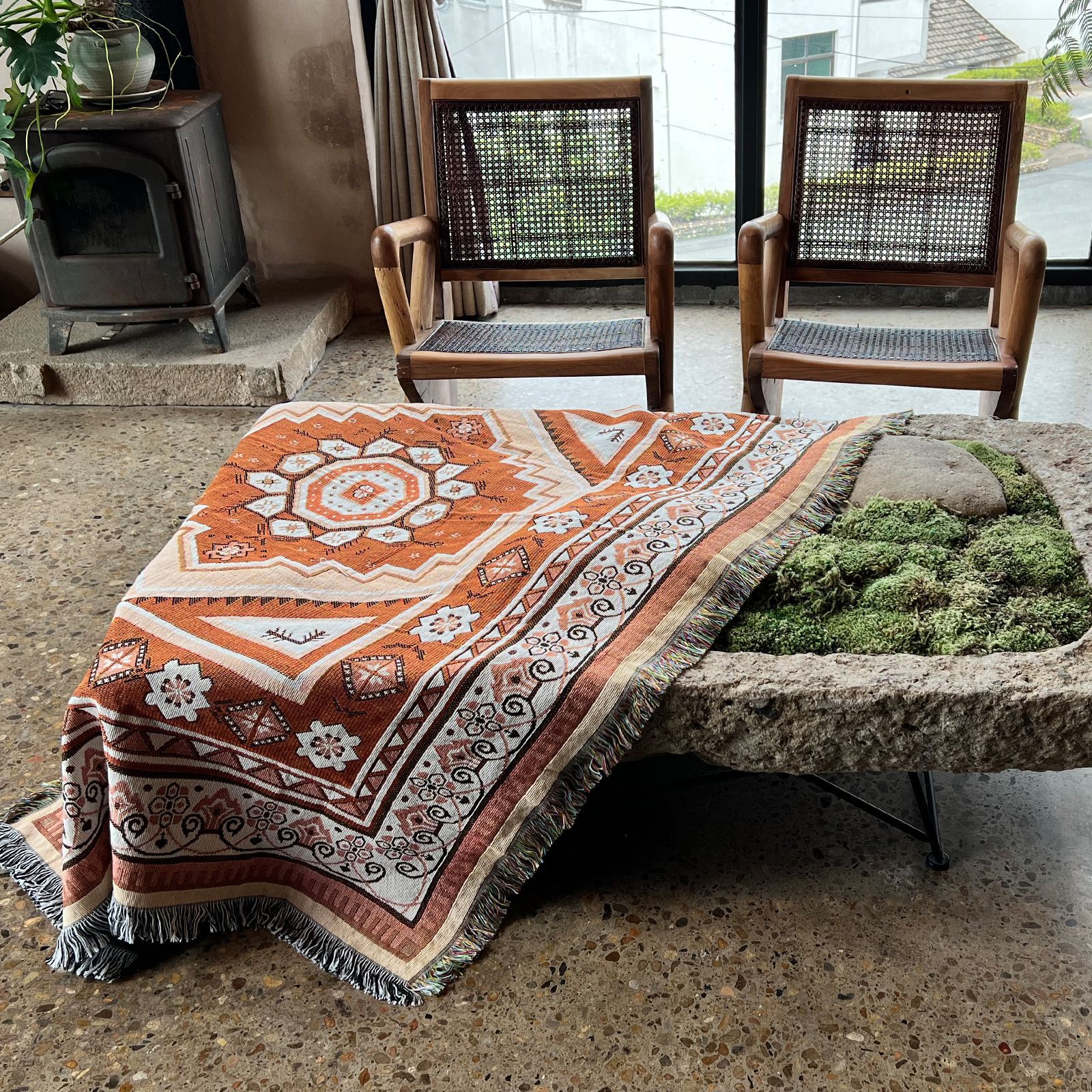 430g Weight carpet, blanket Home Textiles & Decor Type Cotton Nitrile Blend Material Geometric Pattern Casual Style Casual Geometric Cotton Nitrile Blend Carpet Blanket Artificial Decorations 5
