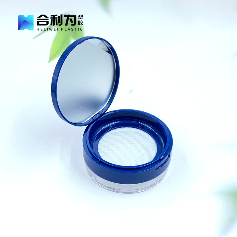 Large-Capacity Loose Powder Box Flip-Top with Mirror Oil-Control Makeup Powder Box Makeup-Setting Loose Powder Box Makeup Packaging Material