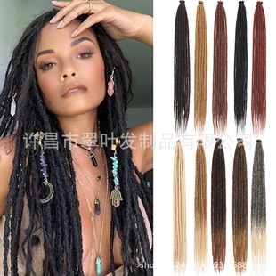 Wig African Cross Braids Crochet Hair 24/30Inch Extension Dreadlock Manufacturer Wholesale