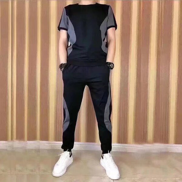 Men's silky summer sports universal sports suit for leisure