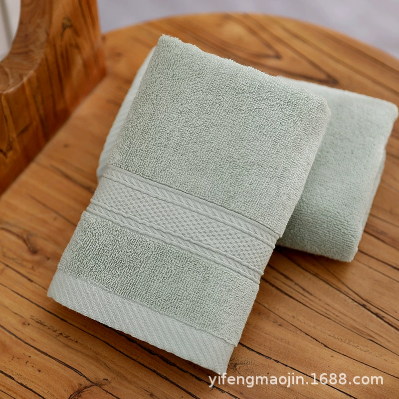 Хлопковое полотенце для лица 75×35 см, утолщённое и прочное, ассорти цветов, подходит в подарок
