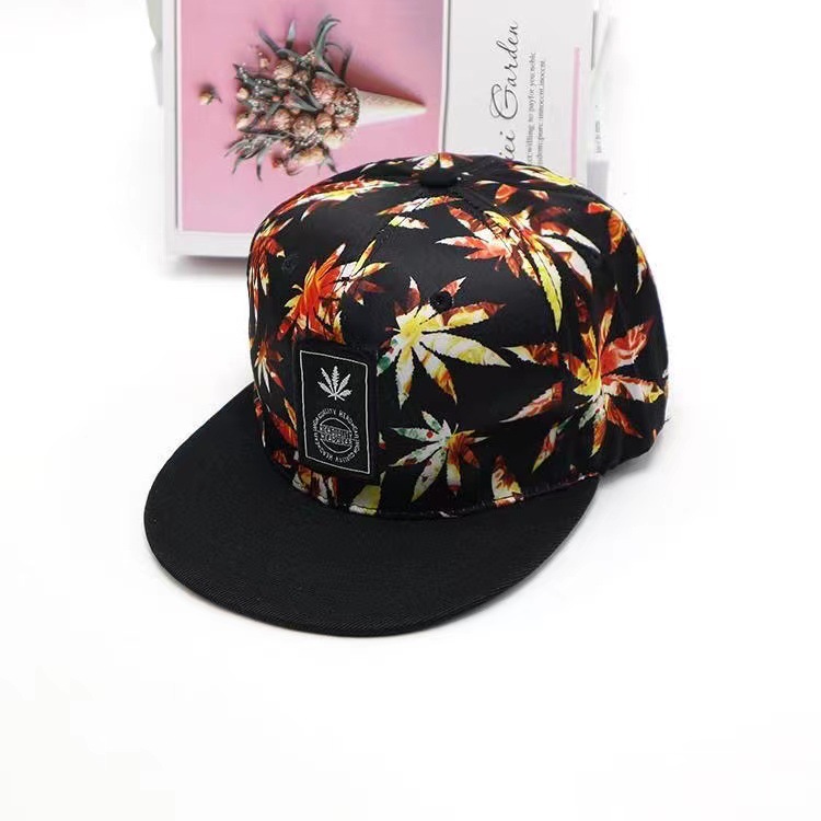 Unisex Casual Hip-hop Maple Leaf Flat Eaves Baseball Cap display picture 11